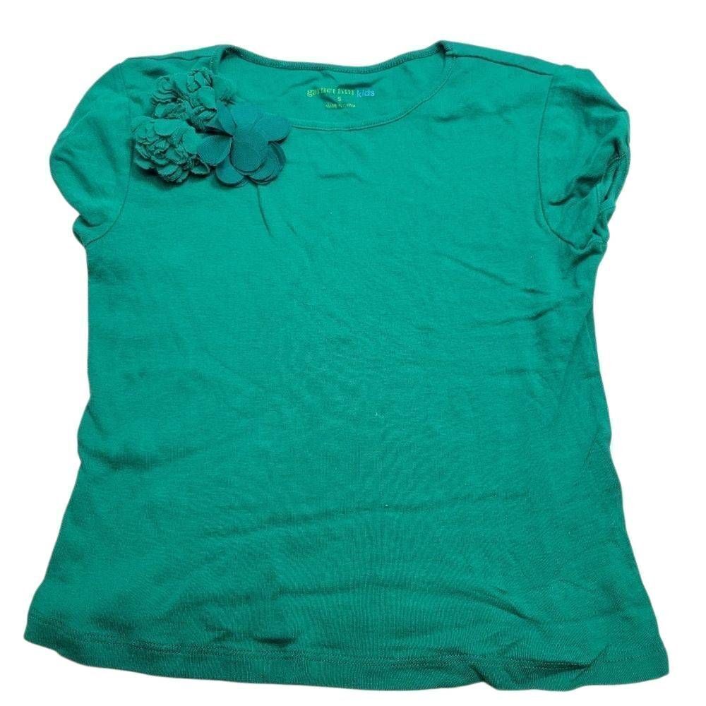 Garnet Hill Kids emerald blouse S6/6X